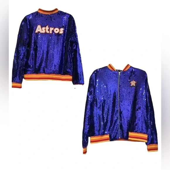 Sale‼️Houston Astro Sequin Jacket. No Discount ‼️ - Picture 13 of 13